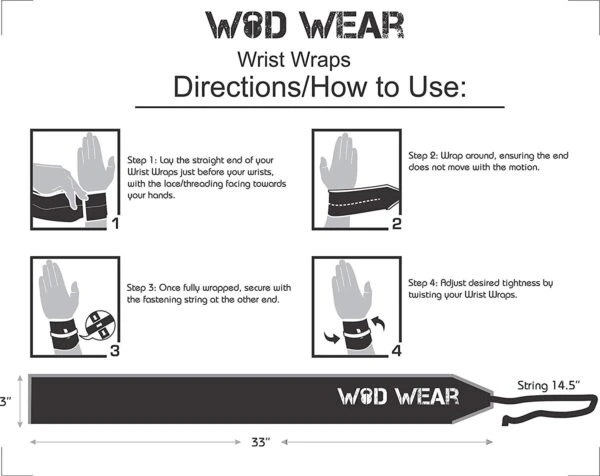 WOD Wear Wrist Wraps 5 WOD Wear Wrist Wraps - Image 3