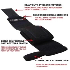 Hustle Athletics Wrist Wraps -Fitness Equipment 8a20a8621978632d76c43dfd28b67767 5d0a757ea2efd 600x600 1