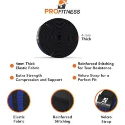 ProFitness Knee Wraps -Fitness Equipment a424ed4bd3a7d6aea720b86d4a360f75 5d0a7526406b5 600x600 1